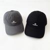 New hat American simple embroidery small letters washed cotton baseball cap men's and women's curved brim soft top cap tide