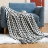 Очень большое флисовое одеяло с кисточками, супермягкие и теплые одеяла для дивана, дивана и кровати с вафельной текстурой, уютные, пушистые и легкие