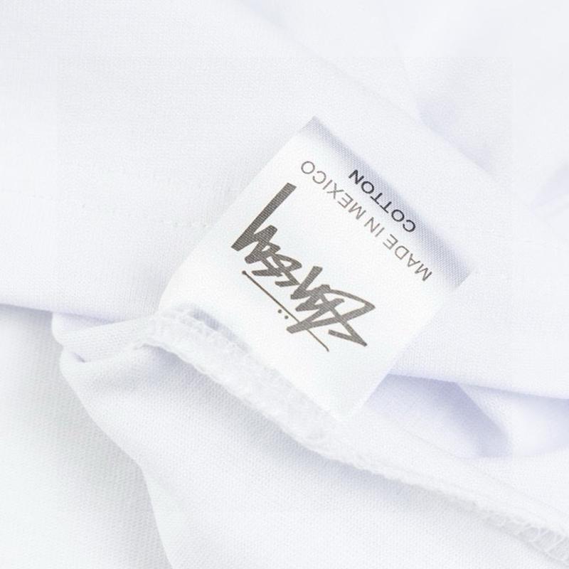 Stussy 2025 Летняя новая высококачественная хлопковая футболка с круглым вырезом для мужчин и женщин Классическая футболка с буквами Давида и принтом для пар