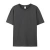 Cotton Short-sleeved T-shirt Men's Fashion Trend Black and White Clothing T-shirt Summer Men's and Women's Shirts with Pure Color Simple Match
