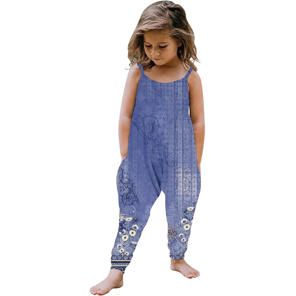 Летний комбинезон без рукавов для маленьких девочек, комбинезон, одежда