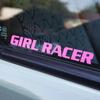 GIRL RACER Наклейки на машину для тюнинга Автомобильное окно Съемные виниловые наклейки Маслостойкое украшение Мотоцикл Отделка бензобака Знак для водителя-женщины
