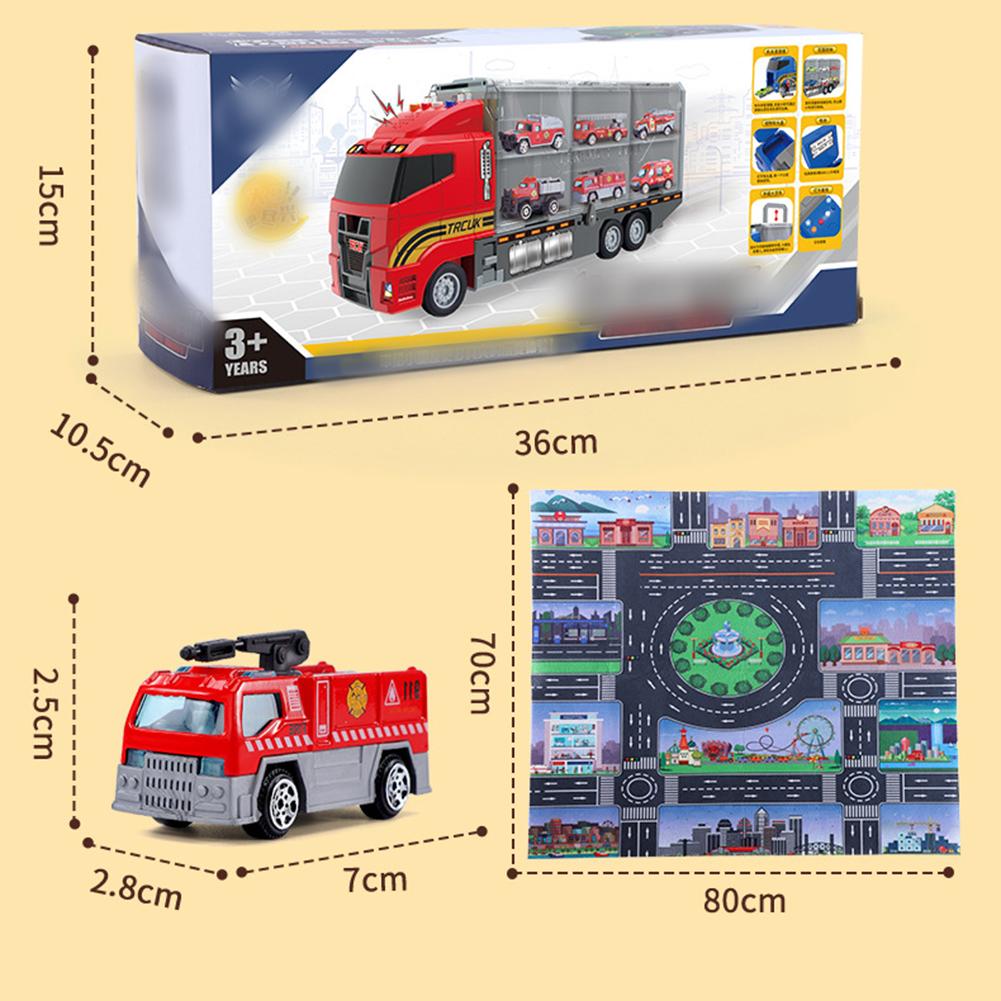 Игрушечный набор строительной техники для детей, литой грузовик-перевозчик, инерционные машинки, игрушки-машинки, подарки на день рождения для мальчиков и девочек