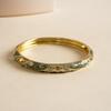 Chinese Vintage Cloisonne Bangle Enamel Women's Hand Bracelet Fashion Flower Bangle  Ladies