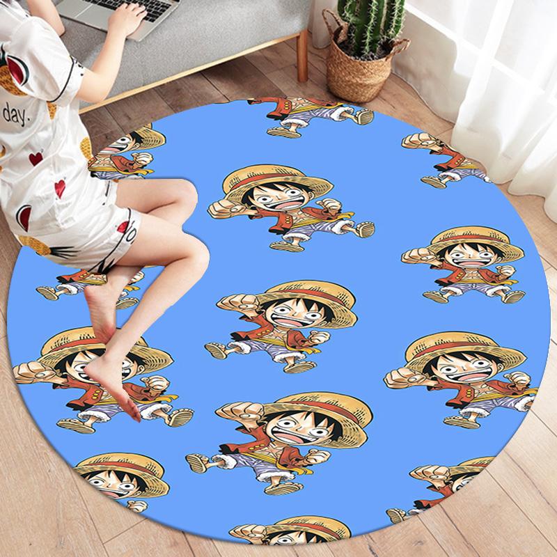 Brook Round Area Rug Carpet Rug For Living Room Bedroom Sofa Playroom Decor Nonslip Floor Mat