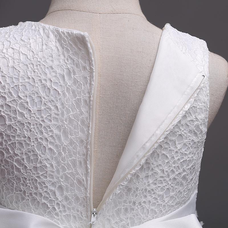 Платье принцессы с кружевом и бисером для девочек – Юбка-пачка с пайетками