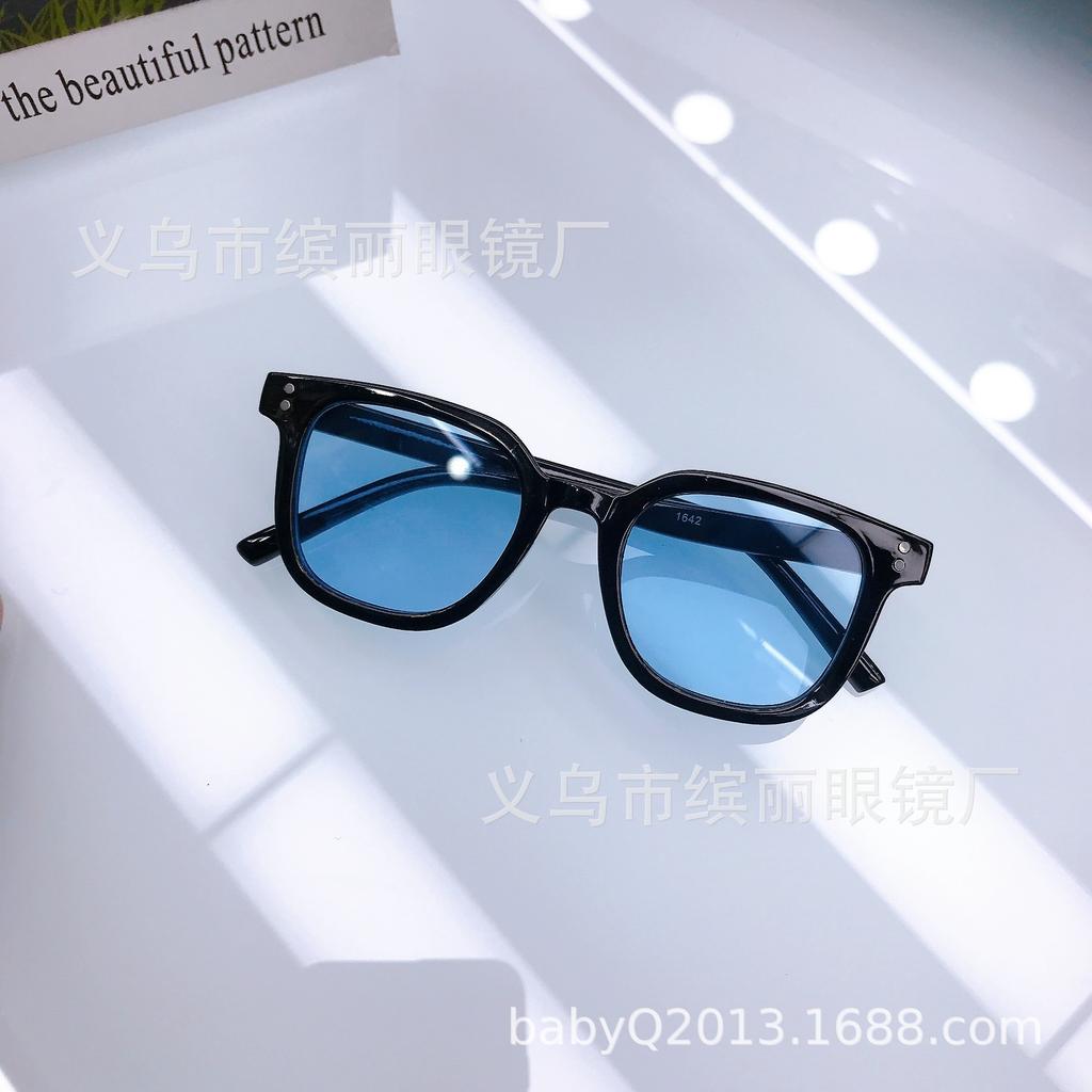 Квадратные солнцезащитные очки в большой оправе, простые, артефактные, детские солнцезащитные очки, мужские и женские, модные, детские, ретро, детские солнцезащитные очки