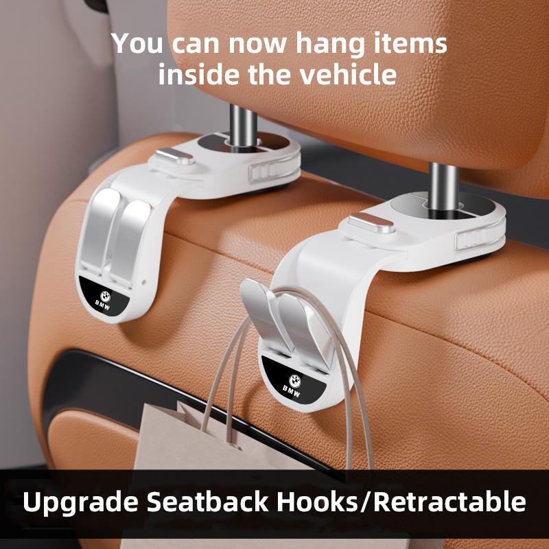 BMW Car Hooks Seat Headrest Hanger Holder Storage Organizer for Performance X7 E92 M F30 E39 E36 E87 F40 F10 E90 F20 E46 E60 E70