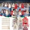 Christmas Arrival Calendar 24 Numbers Bag Gift For Holidays