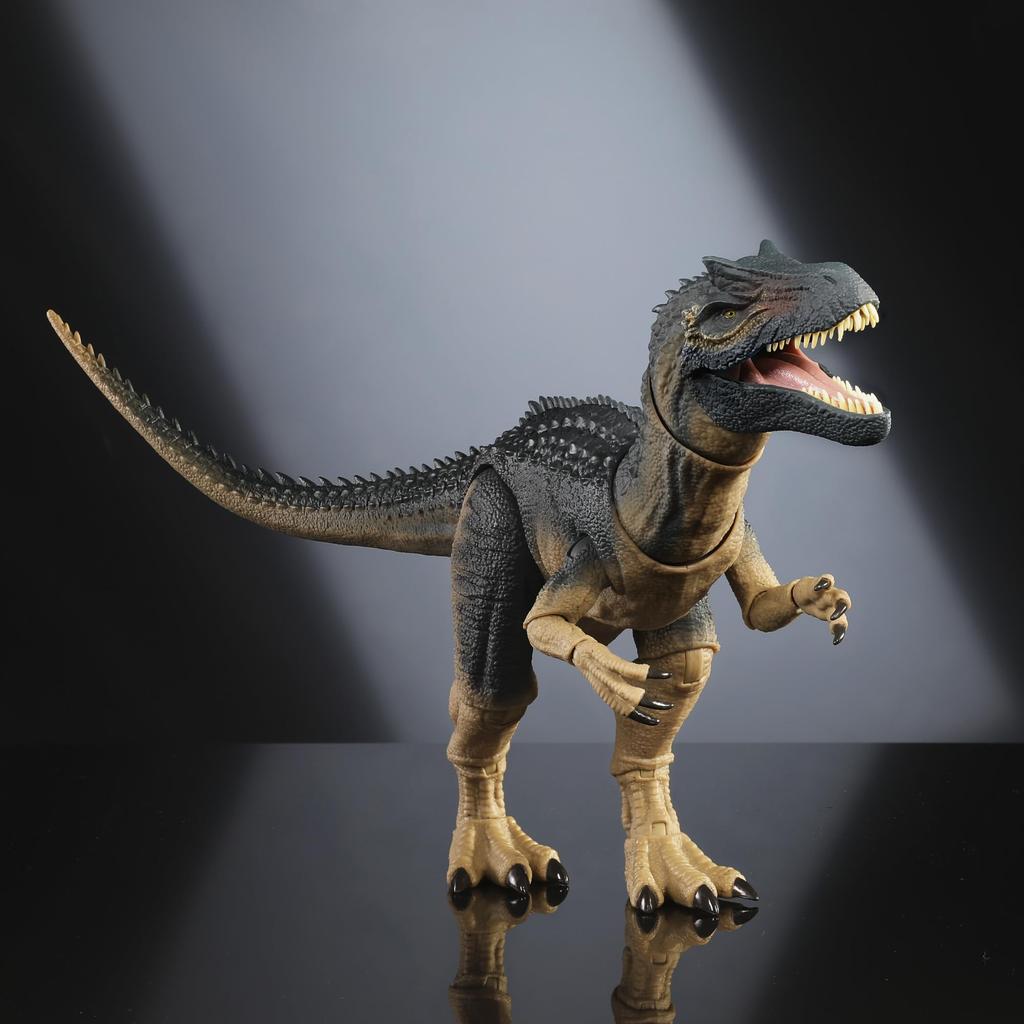 Mattel JURASSIC WORLD Hammond Collection Фигурка аллозавра Игрушка-динозавр Общая длина: приблизительно. 52,7 см Возраст 8+ Серый JCG13