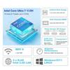 SZBOX Mini PC Small PC F12 155H Windows 11 Pro Intel Core Ultra 7 155H to 16GB DDR5 512GB SSD Game Console Mini Mini Computer DP LAN (up 4.8GHz)