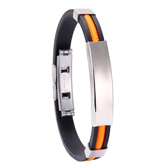 Стильный мужской браслет с регулируемой пряжкой, гипоаллергенная повседневная одежда