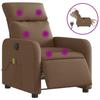 VidaXL Fauteuil Inclinable de Massage Électrique, Chaise de Relaxation avec Dossier et Repose-pied Réglables, Siège de Salon 3206694