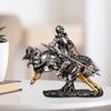 Knight Statue Resin Figurine Artwork Collectible Birthday Gift Tabletop Ornament Sculpture for