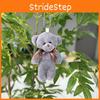 Short Delightful Soft Fur Bear Plush Keyring Perfect For Couples And Gifts Adorable