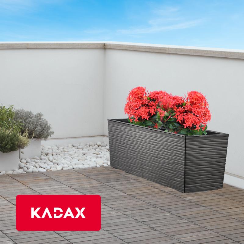KADAX Doniczka Skrzynka Balkonowa + Wkład 19x56cm 