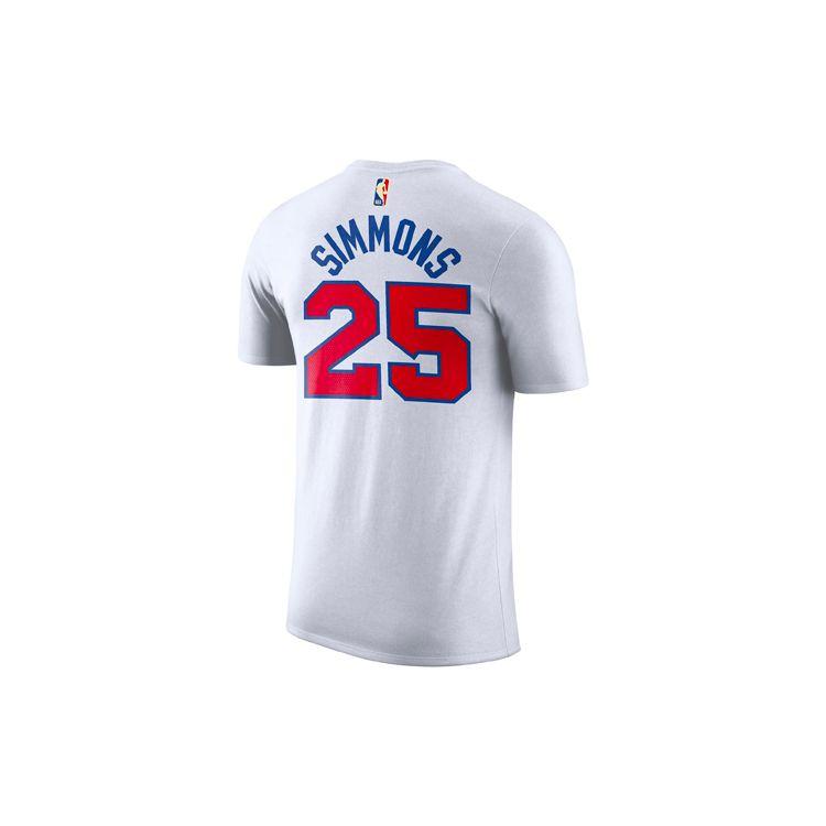 Nike Мужская футболка Philadelphia 76ers Dri-Fit NBA с коротким рукавом, белая AT2400-102