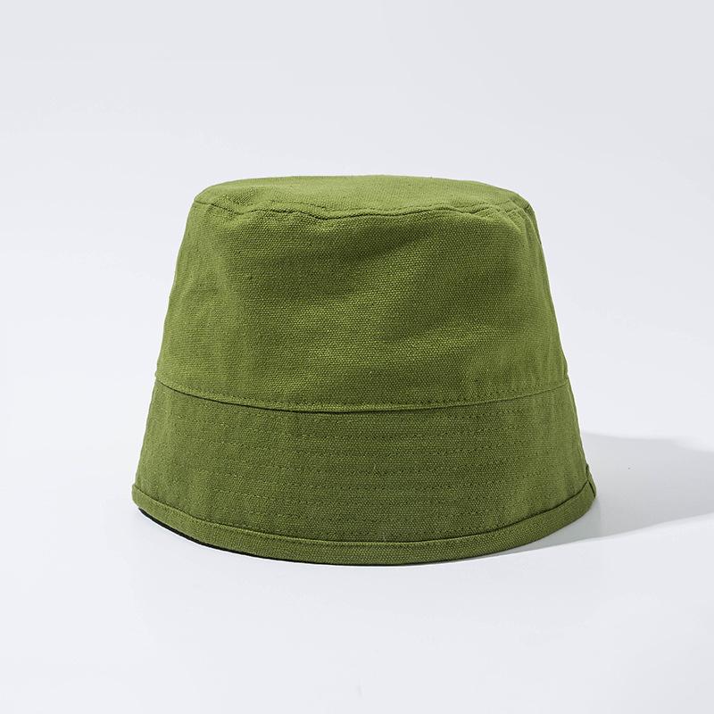 Small Niche Solid Color Retro Bucket Hat Basin Hat Fashionable Street Men's Women's Cotton Linen Fisherman Hat