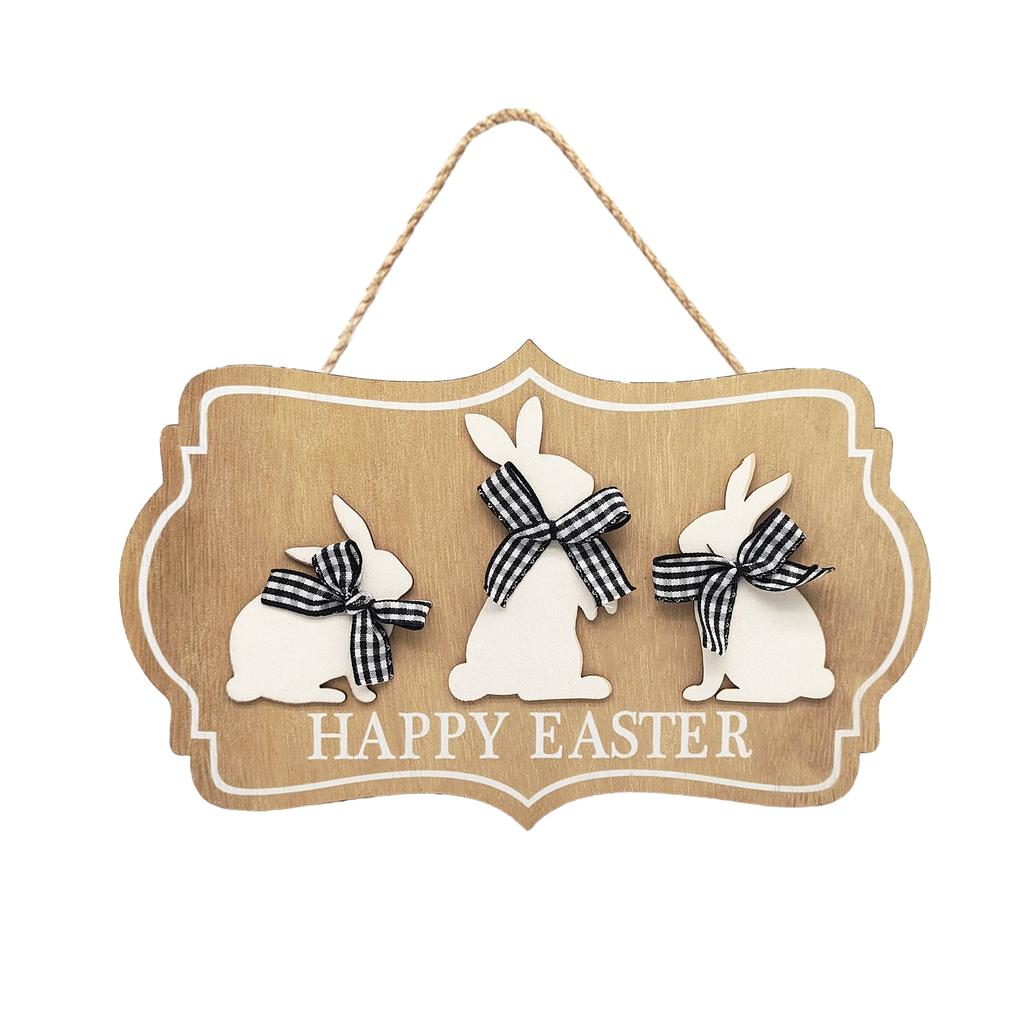 Easter Wooden Hanging Ornament Home Decor Classic Creative Craft