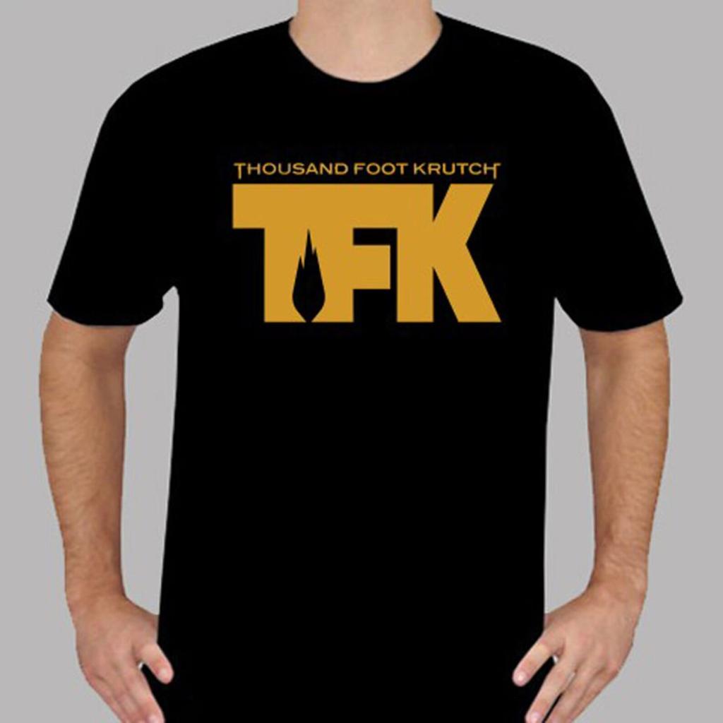 Top NewThousand Foot Krutch001 TFK Rock Band Logo Mens Black TShirt and kids tshirt To Sale