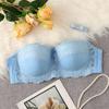 Women's Bra Sexy Lace Non Padded Underwear with Wired Half Cup C Bras