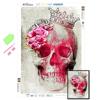 5D Алмазная Алмазная Картина Цветы Череп Искусство Стразы Алмазная Вышивка Крестом Рукоделие Настенное Искусство