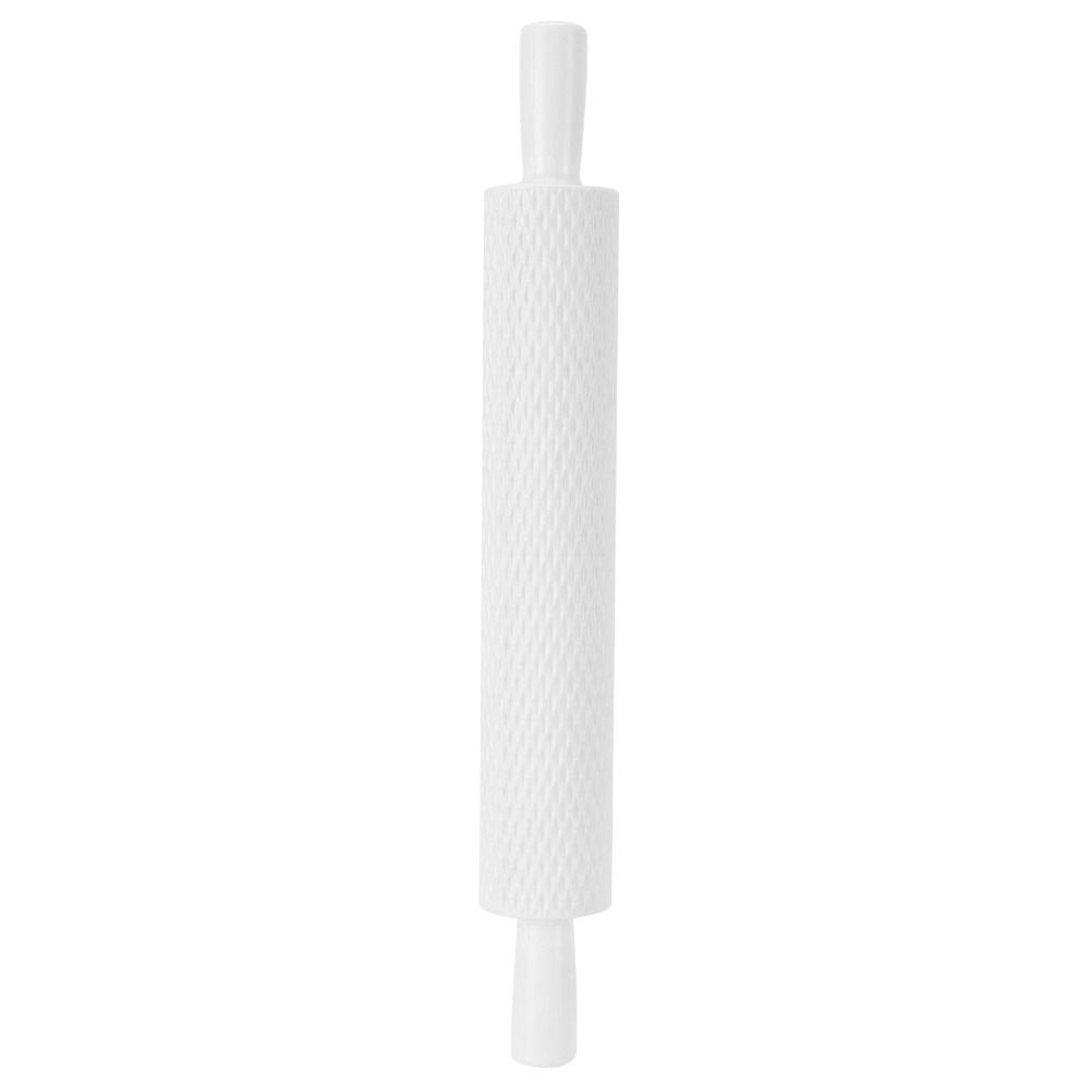 Non-Stick Cake Rolling Pin PP Plastic Dough Roller Durable Embossing Rolling Pin Clay Craft