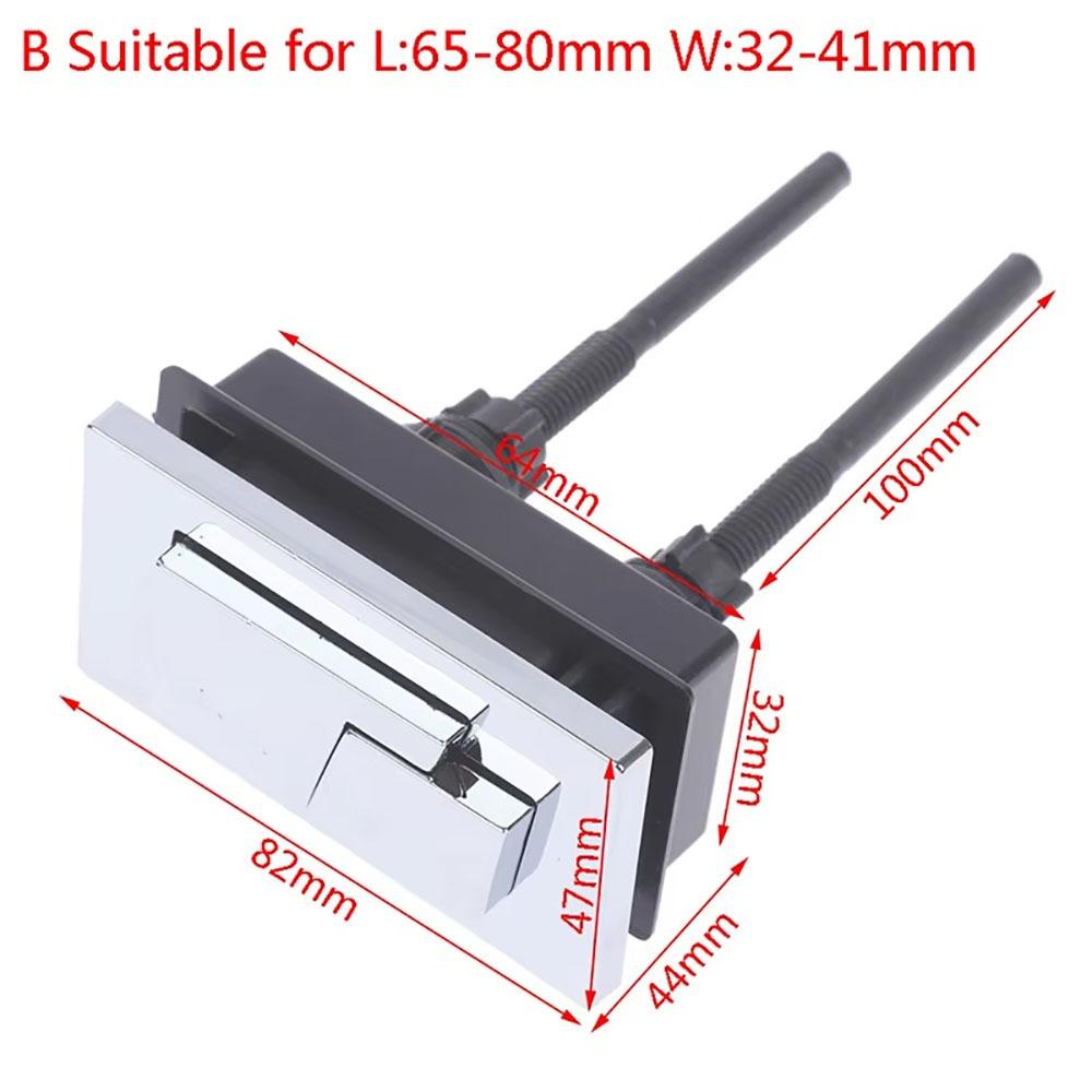 1Pcs Plastic Toilet Push Buttons Round/Square Shape Dual Flush Button Bathroom Accessories