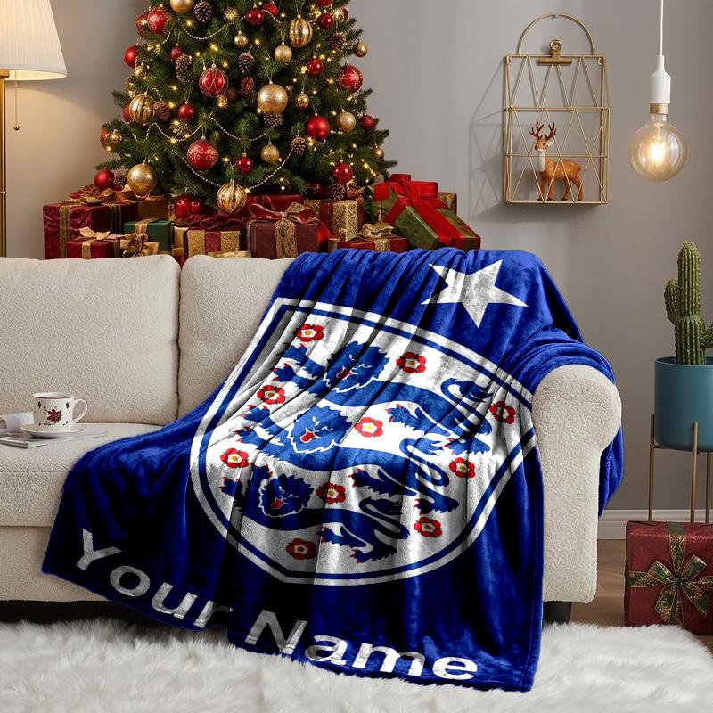 Custom Name England National Blanket Bedding Blanket for Women Men, Soft Throw Blankets for Couch,Bed, picnic, Christmas gifts