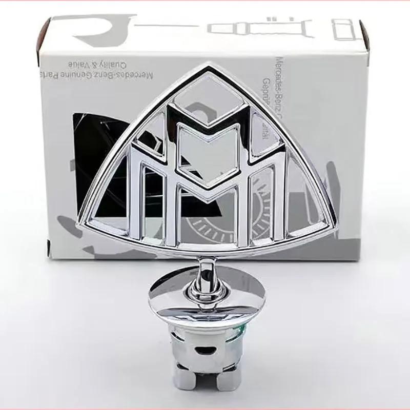JCG1 Car Engine Hood Emblem Front Bonnet Chrome Mark Accessorie For Mercedes Benz C E S Class W204 W205 W212 W213 W211 W220 W222 W223