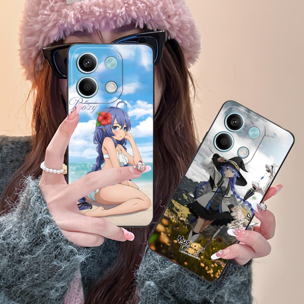 Чехол для мобильного телефона Mushoku Tensei Roxy для POCO F7 F6 F5 F4 F3 F2 Pro GT C75 C71 C65 C61 C40 Pro Ultra с яркой печатью