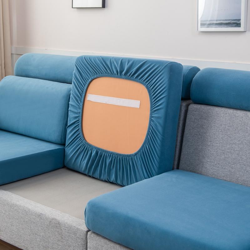 Мягкий однотонный чехол для дивана высшего качества, чехол для подушки, высокоэластичный чехол без катышков, подходит для всех модульных диванов, устойчив к царапинам от домашних животных