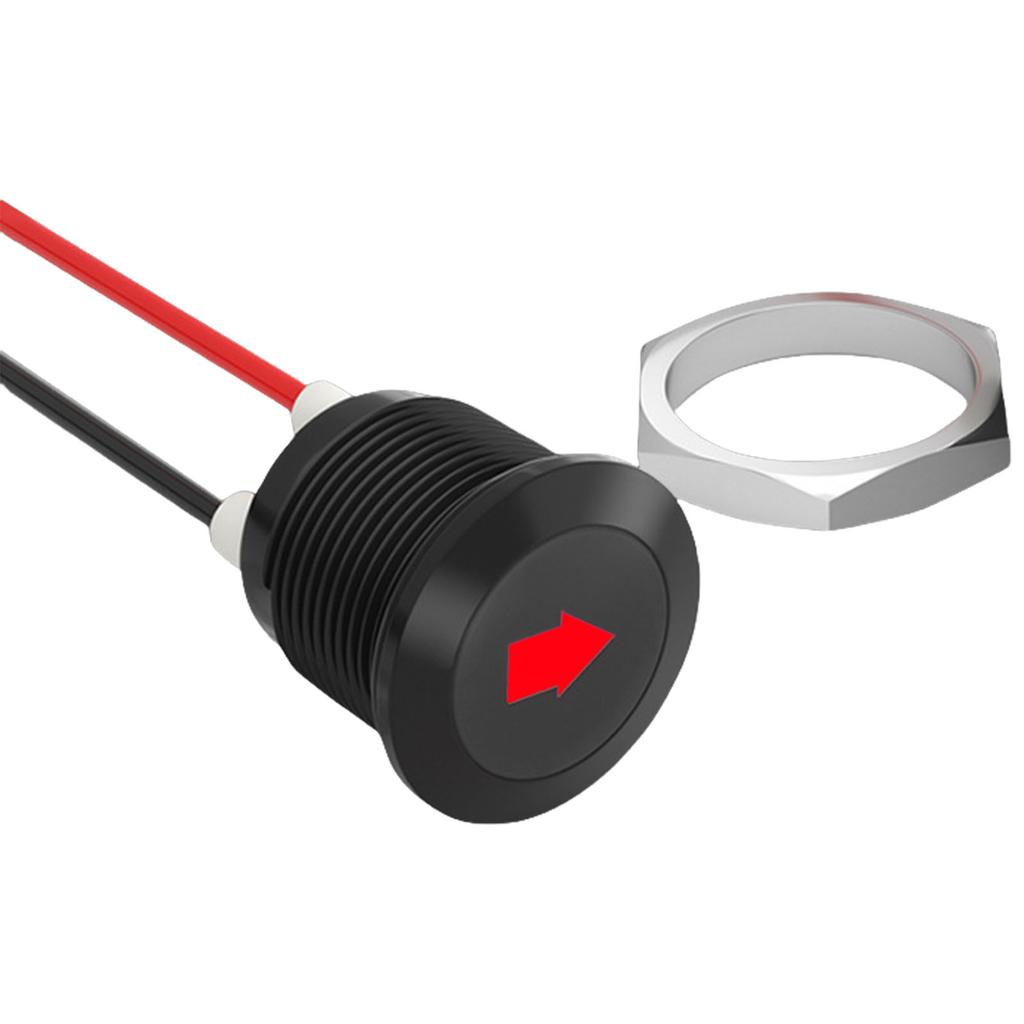 Car Indicator Light Single Arrow Symbols Car Dash Light LED Car Turn Signal Indicator Lights with Wire Lead Enduring