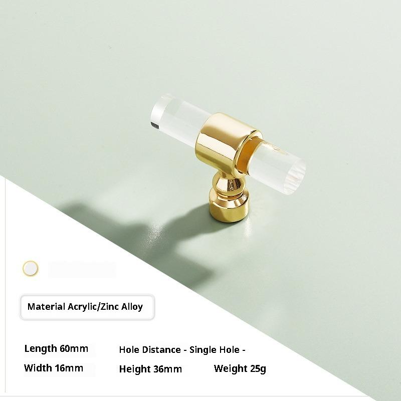 Acrylic Cabinet Door Handle Cabinet Transparent Crystal Drawer Wardrobe Door Handle Kitchen Bedroom Plexiglass Furniture Handle