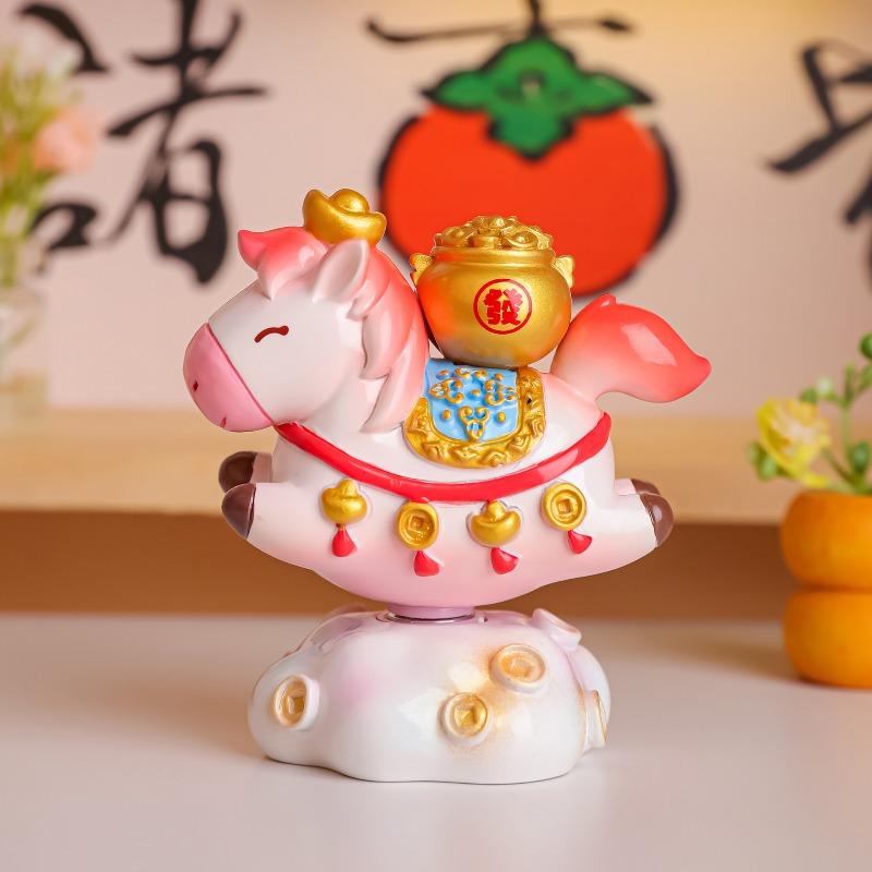 Вращающееся украшение для стола Xiaoma CAI CAI, кукла Xiaoma, фигурка зодиака года Лошади