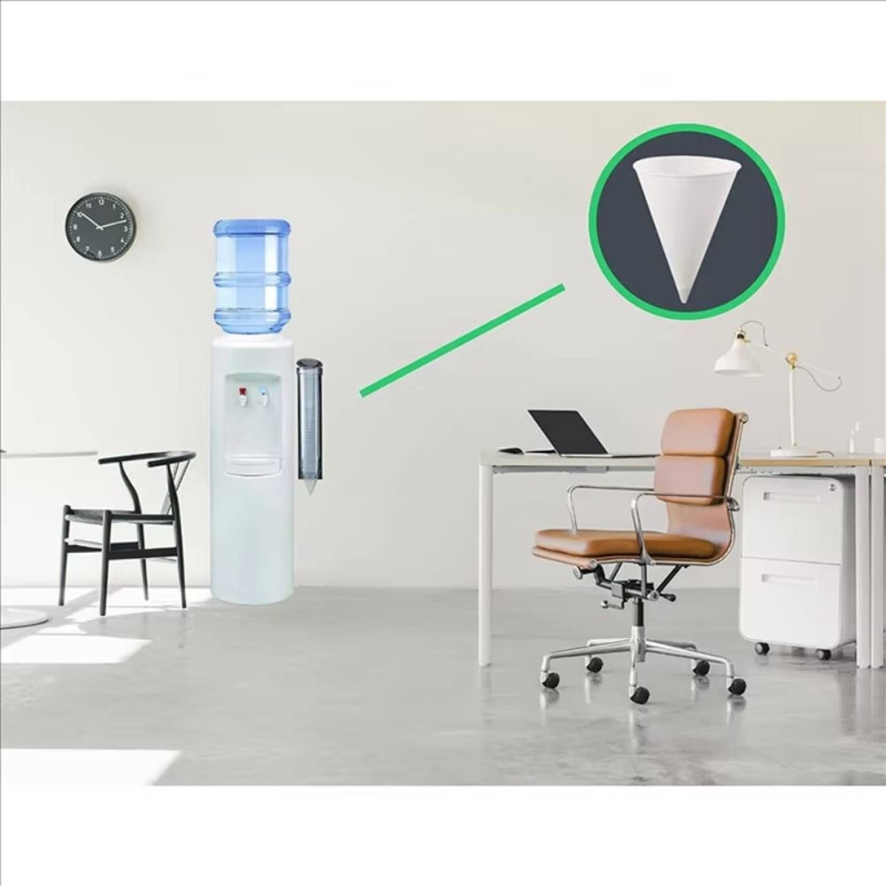 250Pcs Leakproof White Paper Cone Cups Coated Cone Party Tableware Disposable Paper Cups  Slush