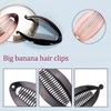 Dww-21 Pieces Banana Hair Clips, Fishtail Hair Clips, Ponytail Holder, Wide Colored Banana Comb for Women's Hair Accessories