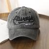 Hat Fashion Popular Washed Alphabet Embroidered Cap Outdoor Travel Sunscreen Shade Baseball Cap