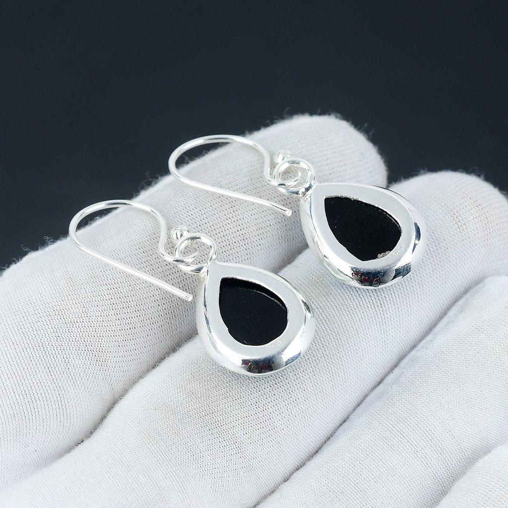 Blue Triplet Opal Earring, 925 Sterling Silver Earring Beautiful Gemstone Cabochon Earring Blue Birthday Earring Gift For Her For Women