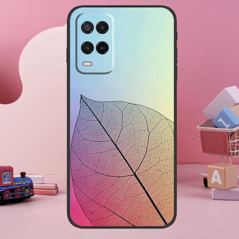 Красочный чехол с листьями для Oppo A74 A94 A54 A17 A57 A77 A76 A16 A96 A18 A60 A80 A40 A38 A58 A78 A98 A15 A5 Pro