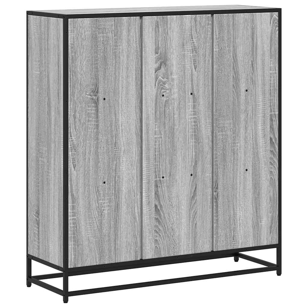 Bookshelf Gray Sonoma 97.5 x 33 x 107.5 cm Particleboard and Metal