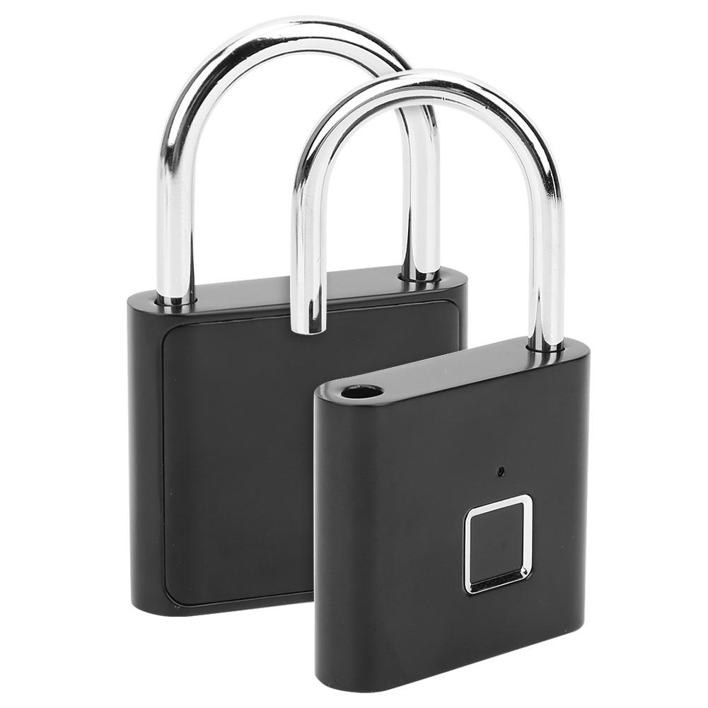 Умный замок с отпечатком пальца USB Перезаряжаемый Светодиодный замок безопасности для рюкзака Багажа Шкафчика