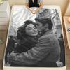 1 Piece of Customized DIY Personalized Photo Blanket for Lovers Flannel Blanket Products - Customized Warm Photos, Soft and Warm, S