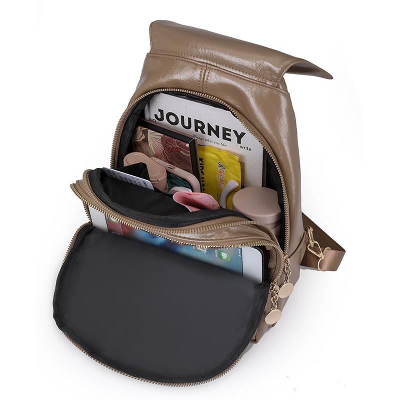 Рюкзак многофункциональный женский рюкзак с цветными блоками и замком