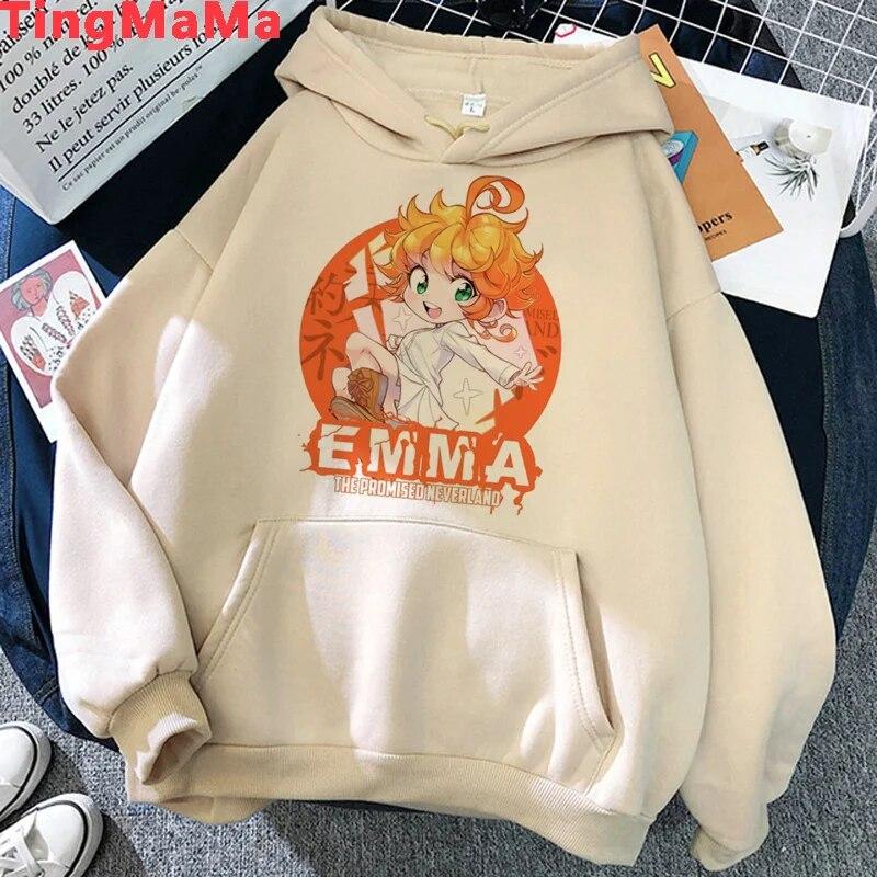 The Promise Neverland Hoodies Unisex Harajuku Y2k Aesthetic Anime Graphic Unisex Sweatshirts Anime Korea Unisex Hoodie
