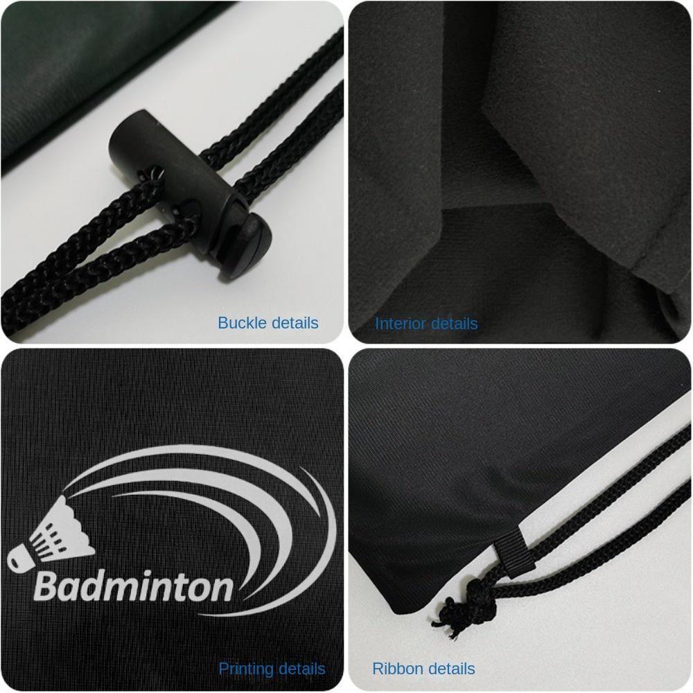 Thickening Racquet Pouch Cover Black Protective Sleeve Durable Badminton Rackets Bag