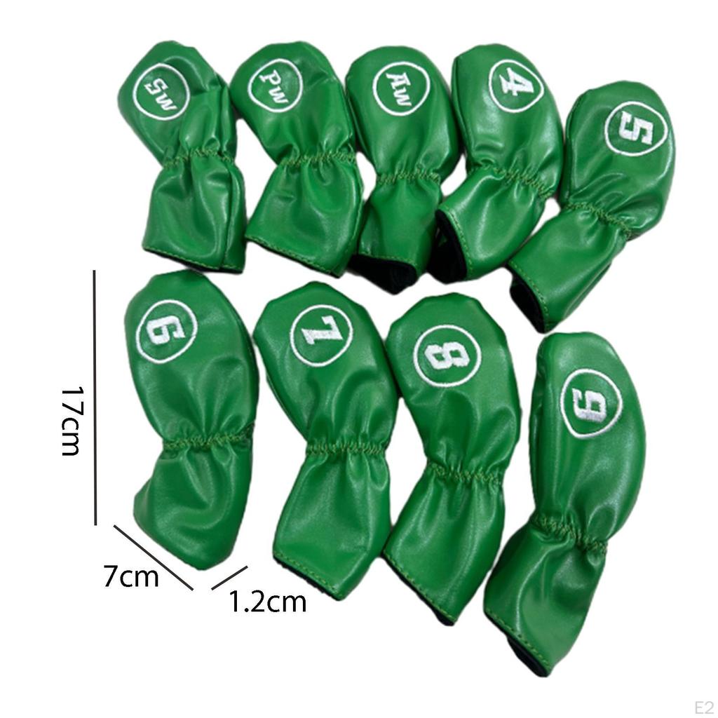 9 шт., железные головные уборы для гольфа, клубные головные уборы, легкие, с мягкой подкладкой, износостойкие