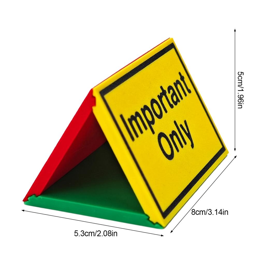 3D Printed Traffic Light Desk Sign Made Of PLA Plastic For Office Use