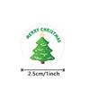 100-500pcs Merry Christmas Stickers 1Inch Round Christmas Seal Labels Stickers For Handmade Sticker Card Box Package Labels