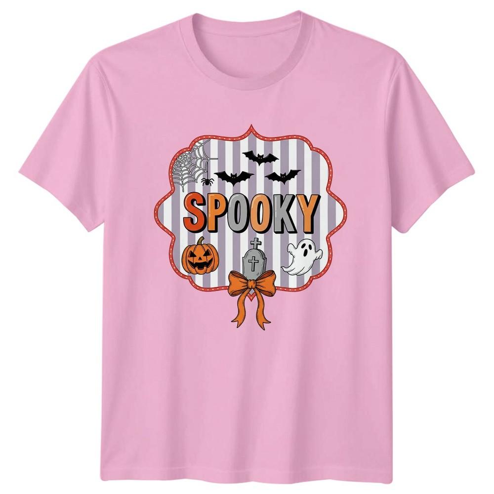 Spooky Unisexs TShirt Coquette Halloween Halloween Gift For Her